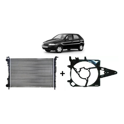 Kit Radiador E Defletor Palio 1.0/1.6 96 97 98 99 00 S/ Ar