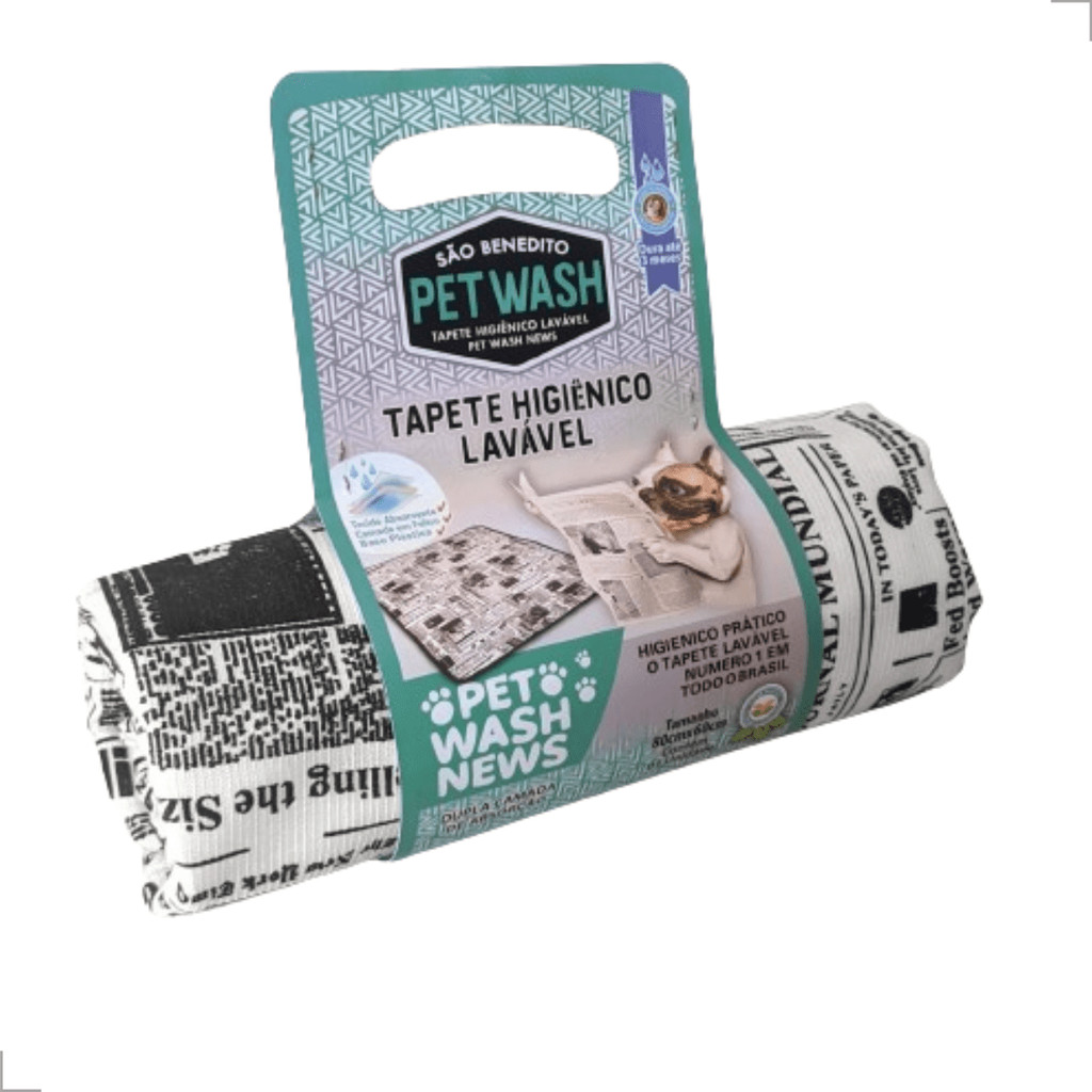 Tapete Higiênico Lavável Pet Wash News São Benedito Reutilizável Vários Tamanhos