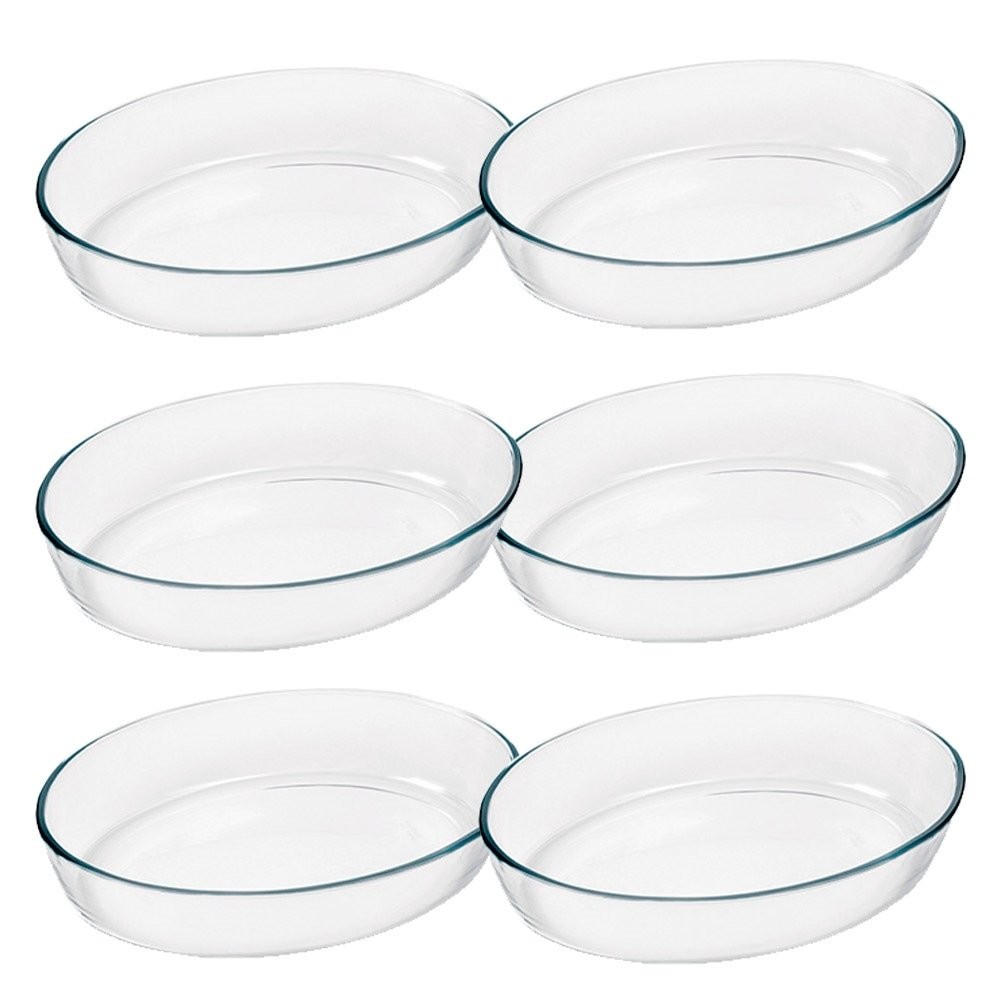 Conjunto de Assadeiras Marinex Oval 2,4 Litros Pequena 6 Peças em Oferta na Shopee