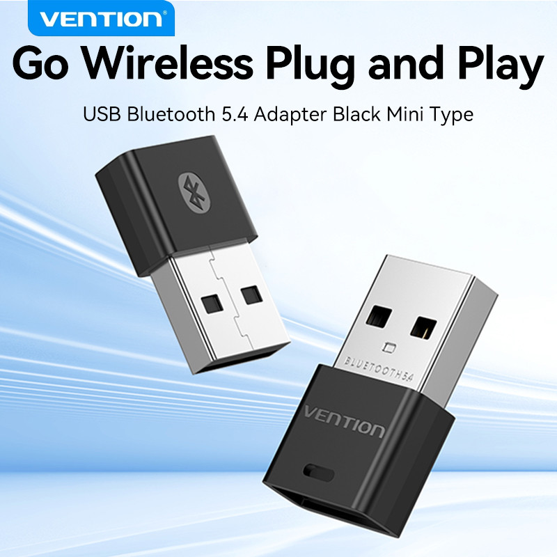 Vention USB Bluetooth 5.4 Adaptador Transmissor Receptor Sem Fio Dongle Para PC Windows 11 10 8.1 7 Fones De Ouvido em Oferta na Shopee