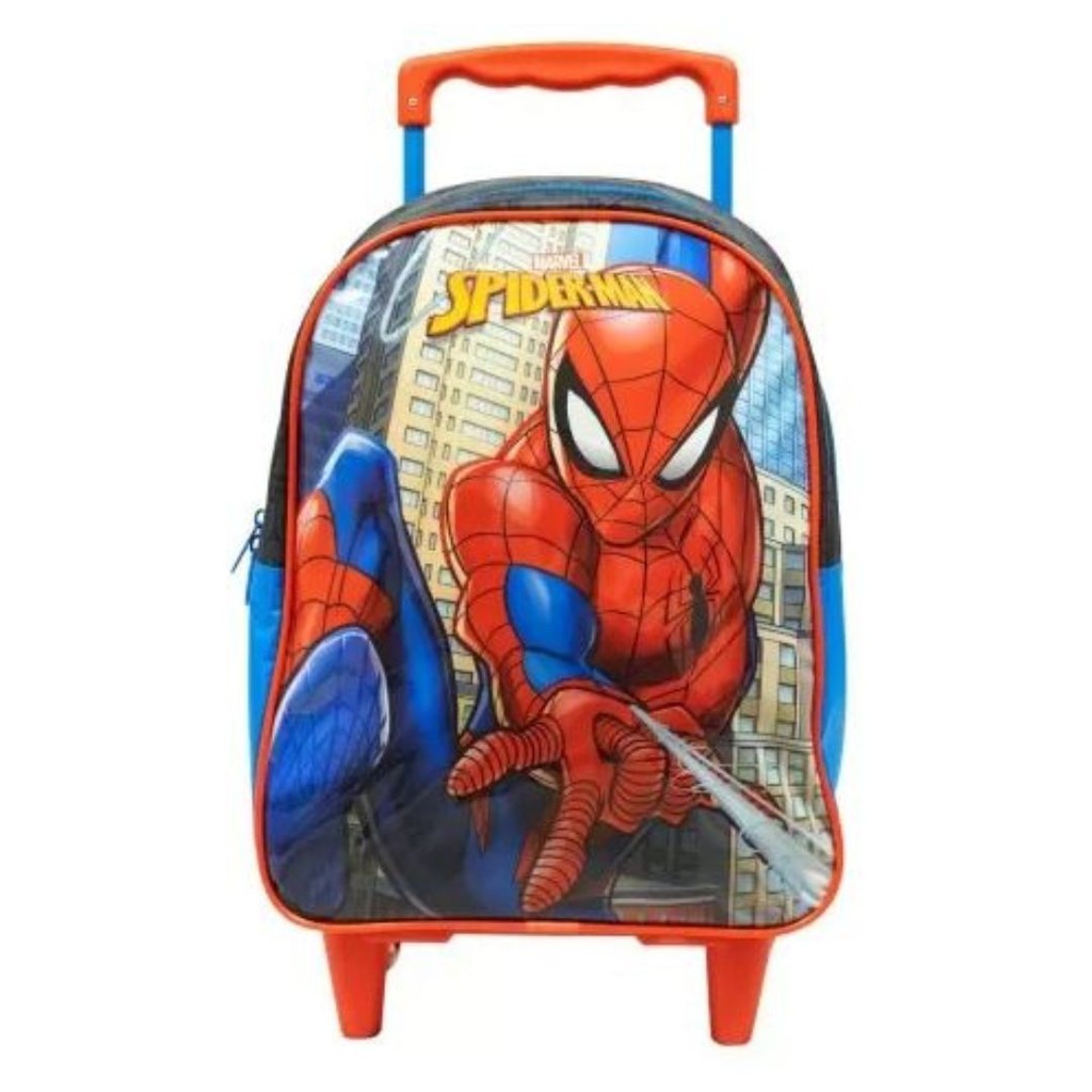 Mochila Infantil Rodinhas Spider Man X1 Grande Xeryus