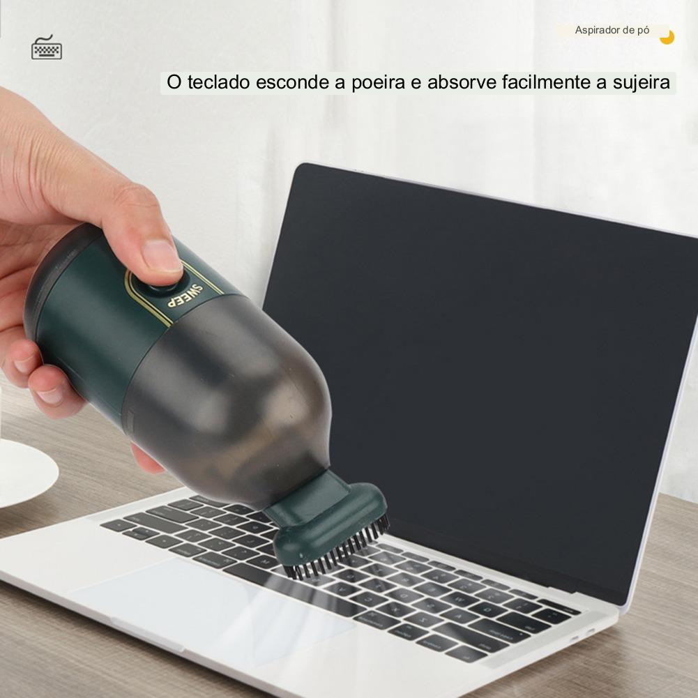 Mini Aspirador de Pó sem fio USB elétrico automático roupas de carro