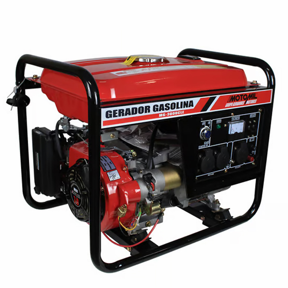 Gerador Gasolina Mono Partida Manual Mg-3000cl-1 Bivolt 7cv 2,8kva 60hz 115/230v Motomil em Oferta na Shopee