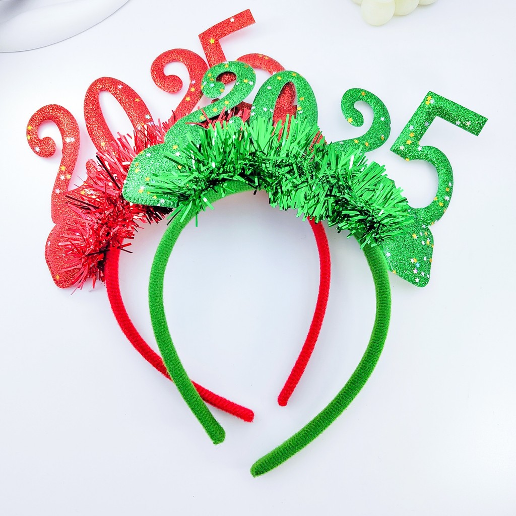 Acessórios de Moda 2025: Tiaras de Ano Novo, Poliéster Não Tecido para Celebrações, Acessórios de Cabeça para Festividad