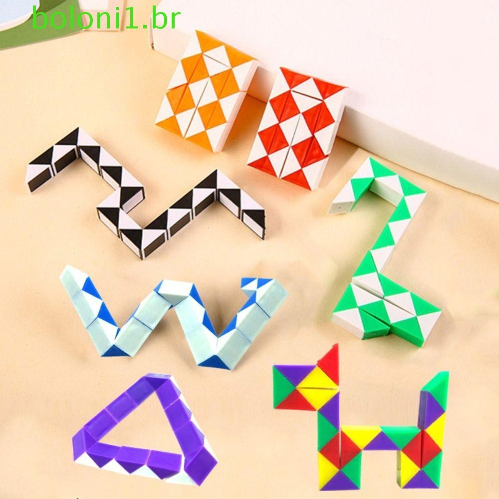 BOLONI Régua De Cobra Mágica De 24 Velocidades , Cubo Transformável Removível , Formato Especial em Oferta na Shopee