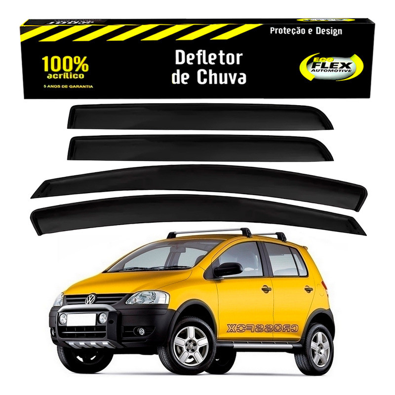Jogo Calha Defletor Chuva Crossfox 1.6 2005 A 2010 em Oferta na Shopee