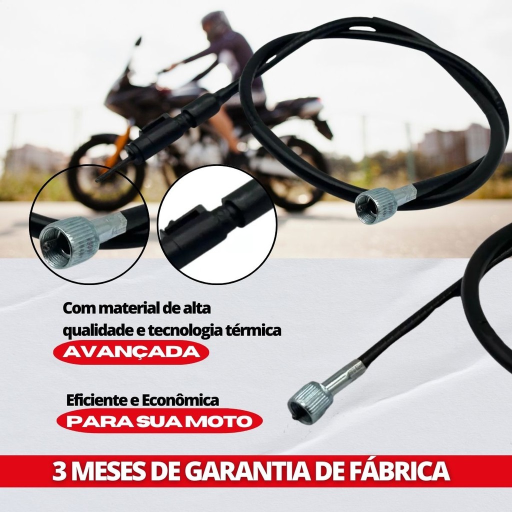 Cabo Velocímetro Para Honda Fan 125 Ks Es Esd 2009 Até 2018 — imagem 2 de 2
