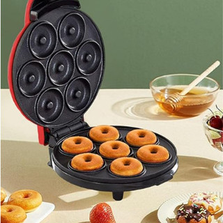 Máquina De Donuts Rosquinha 7 furos 110v Café Da Manhã  (Preto e rosa serão enviados aleatoriamente) em Oferta na Shopee
