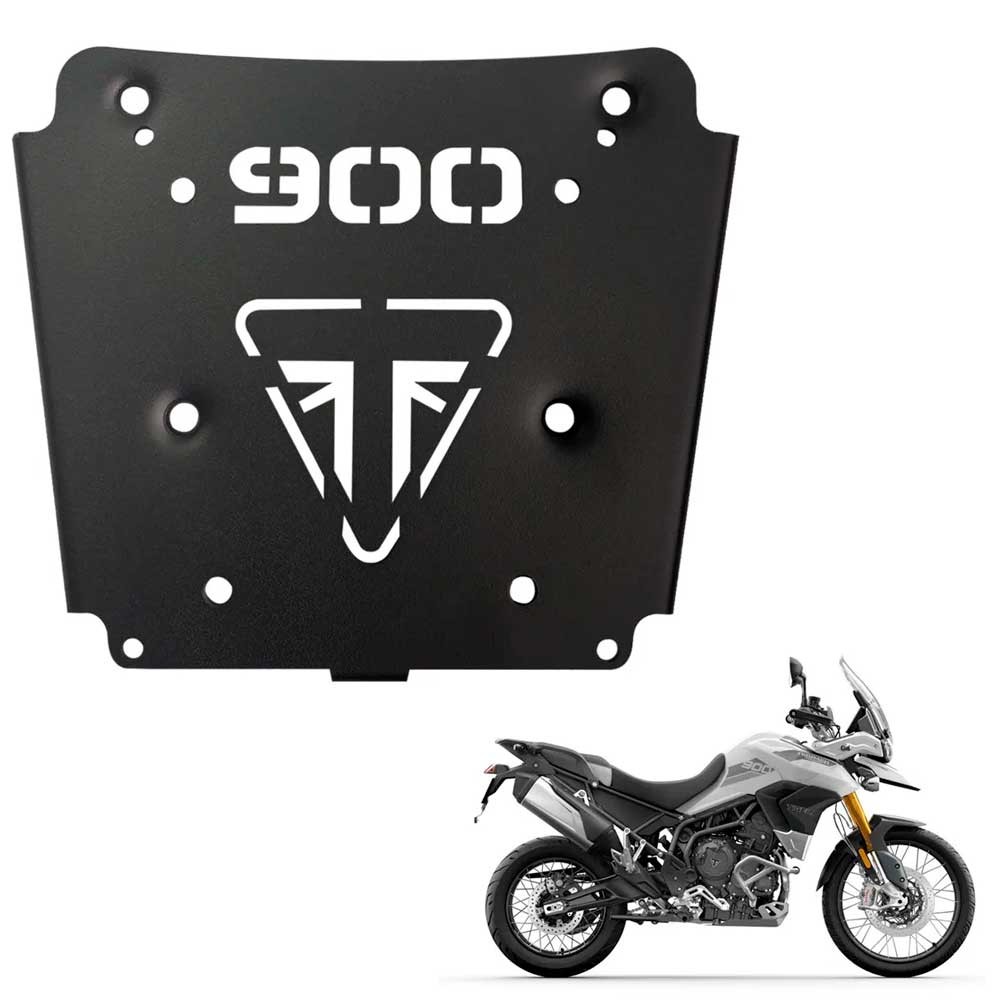 Bagageiro Suporte Para Baú Bauleto Traseiro Moto Tiger 900 Bráz