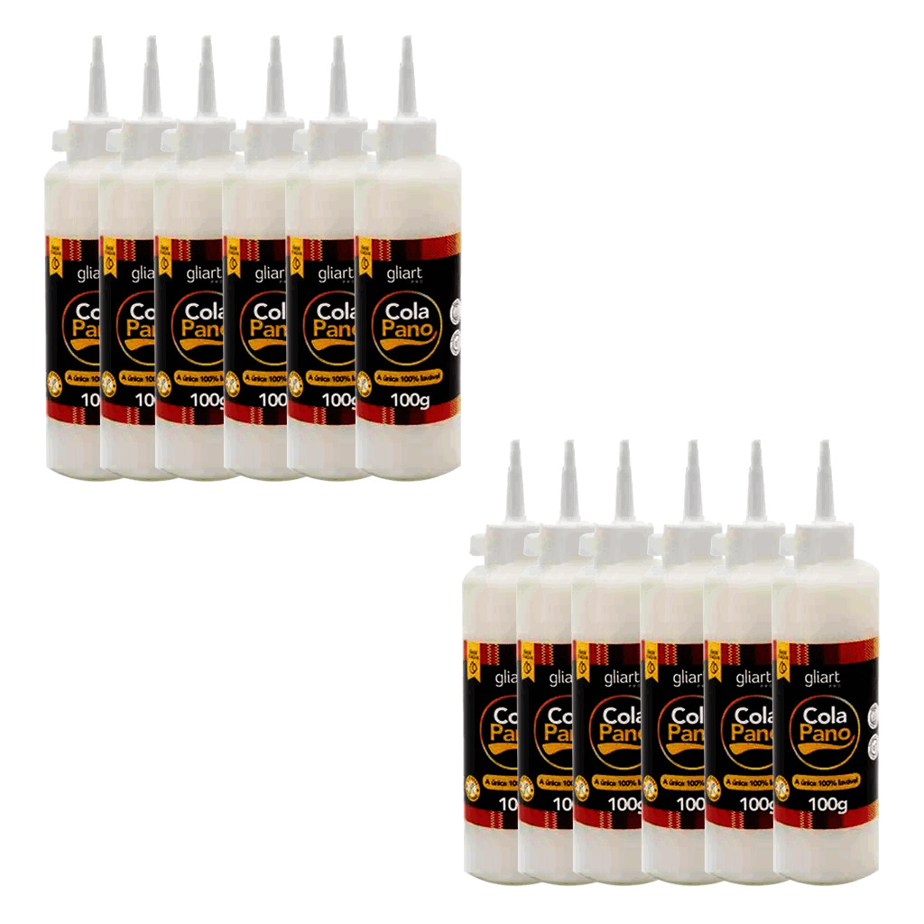 Cola Pano GLIART 100 Gramas A Única 100% Lavável - 12 UNDS em Oferta na Shopee