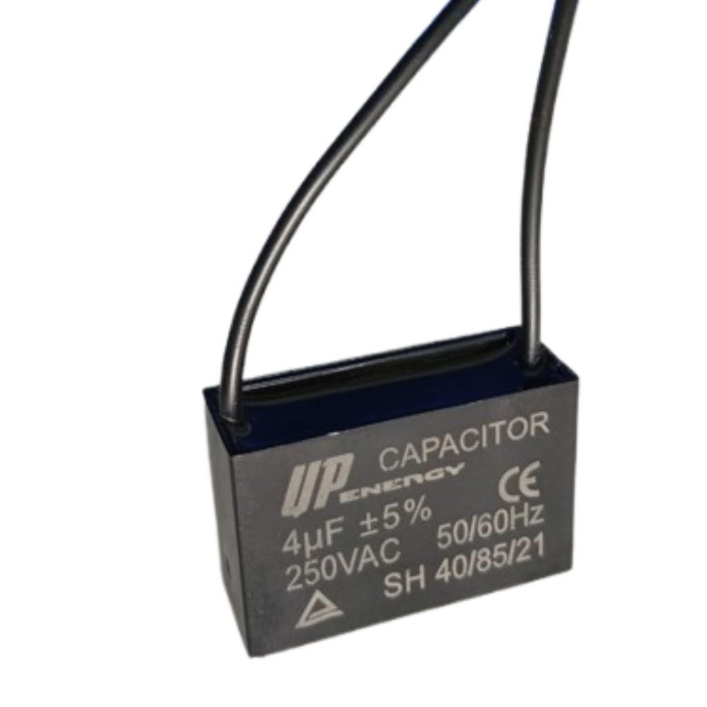 Capacitor Quadrado 2 Fios P/ Ventilador 4uf 250vac 50/60hz
