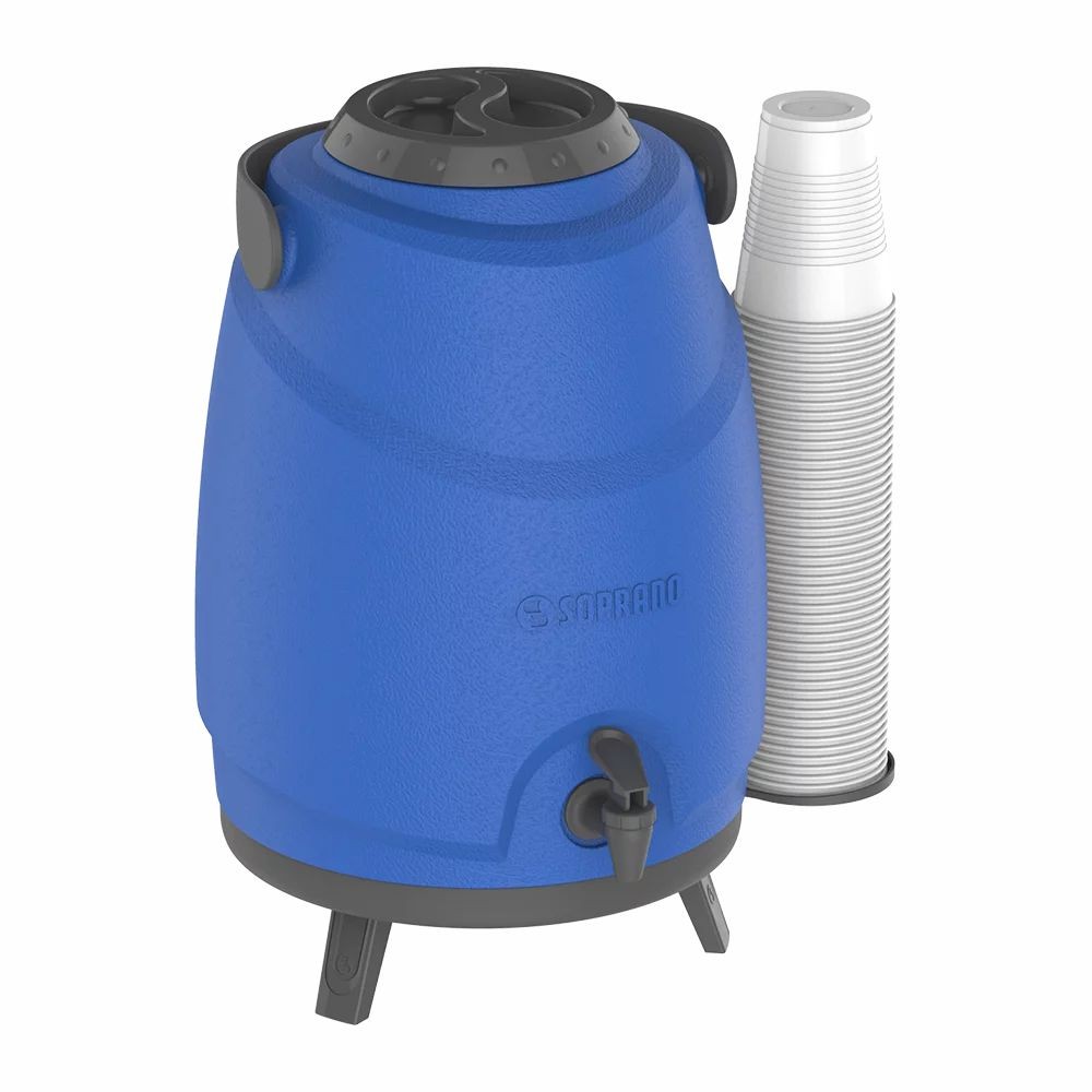 Botijão Isotérmico com Torneira 12 Litros Azul Aspen Soprano