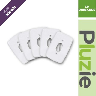 Espelho 4x2 Para Tomada Vertical 2P+T Ideale Pluzie 10Un em Oferta na Shopee