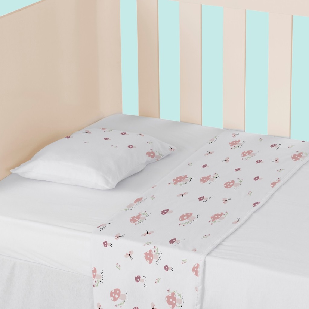 Jogo de lençol Berço Americano Bebê 100% Algodão Vira 150 Fios C/ 3 peças Papi Baby em Oferta na Shopee