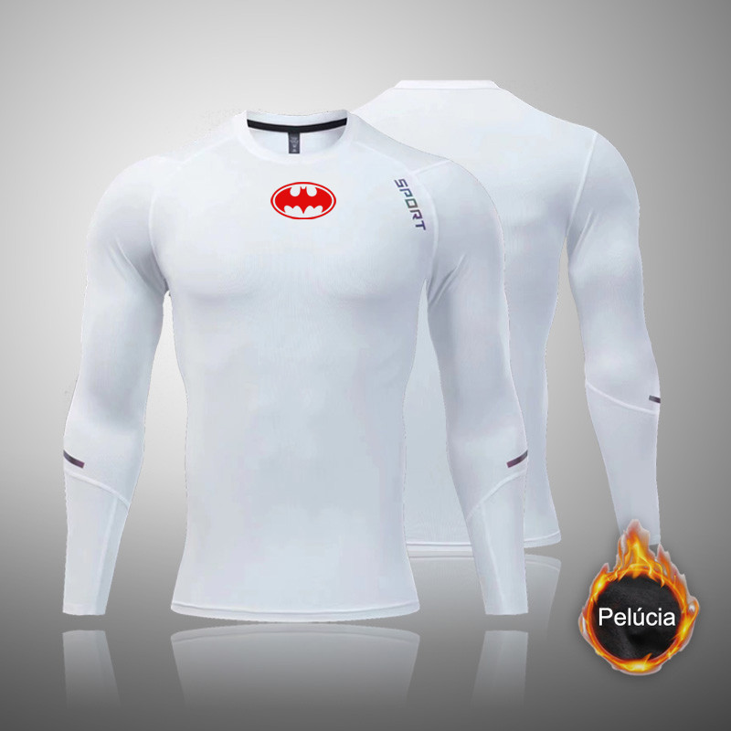 Camisetas Esportivas Segunda Pele Correndo Camiseta Masculina Fitness Rashgarda MMA Mangas Compridas Roupas De Treino De