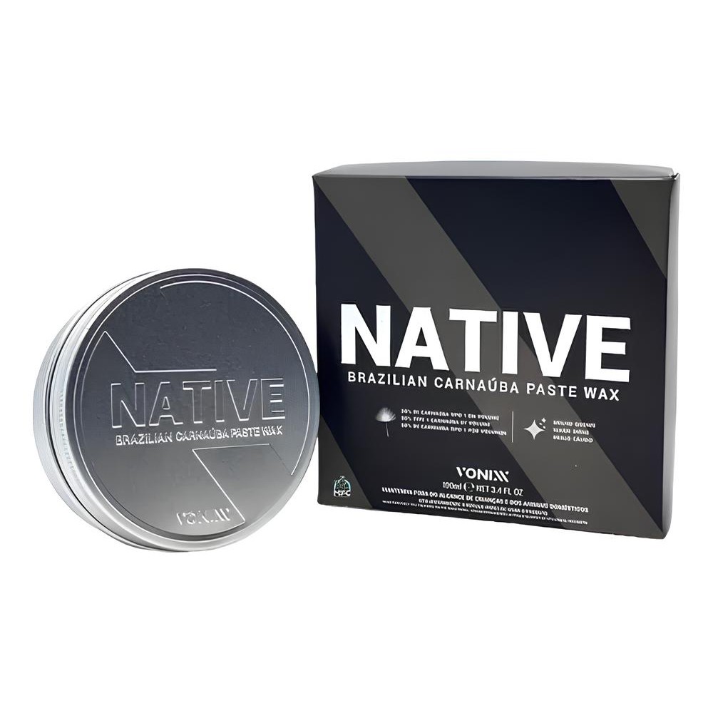 Cera Native Paste Wax Premium Carnaúba Pura 100g Vonixx