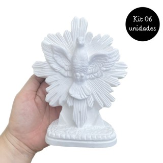Kit Com 6 Unidades Divino Espírito Santo Com Pedestal 17 cm em Oferta na Shopee