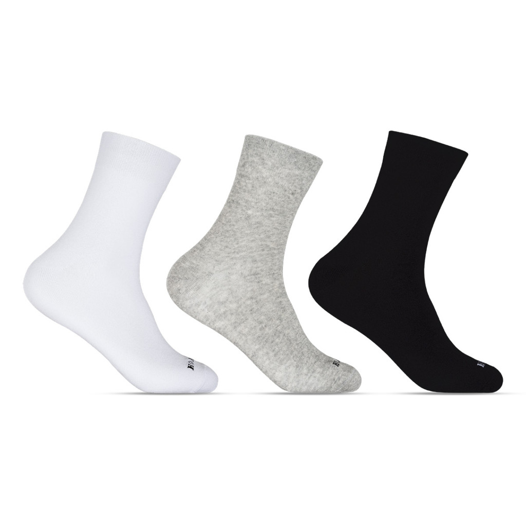 Kit 3 Pares Meia Cano Longo Unissex Calcanhar Verdadeiro Hoahi em Oferta na Shopee