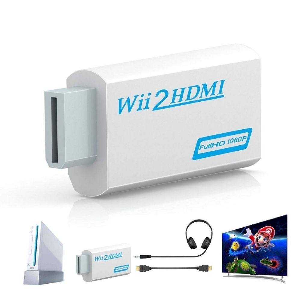 Adaptador Conversor Nintendo Wii Para Cabo Hdmi 1080p Fullhd em Oferta na Shopee
