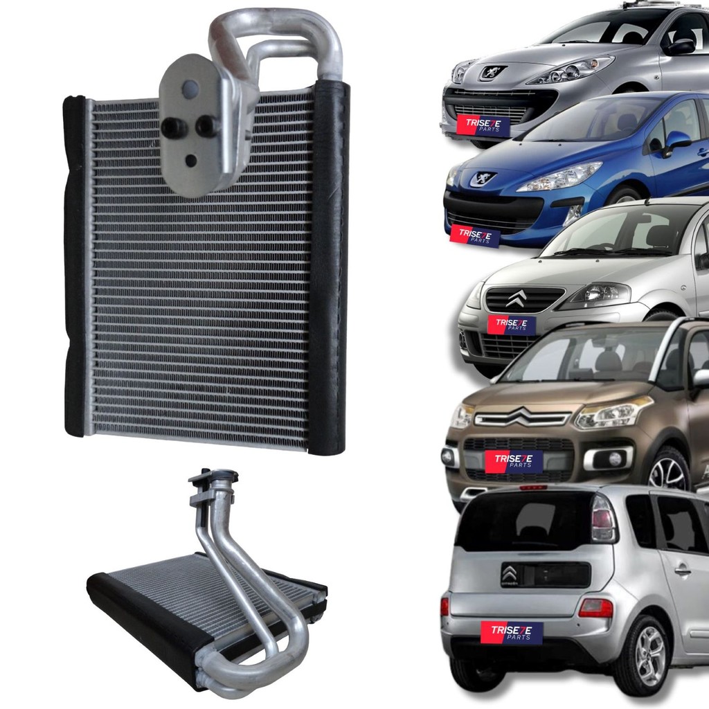 Evaporador Citroen C3, C3 Picasso e Air Cross e Peugeot 208 e 308 Caixa Behr