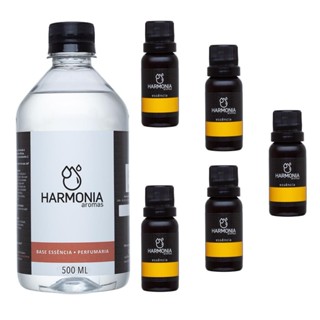 Kit Perfume Árabe 5 Essências 20ml + Base 500ml Alta Fixação Faça Você Mesmo em Oferta na Shopee