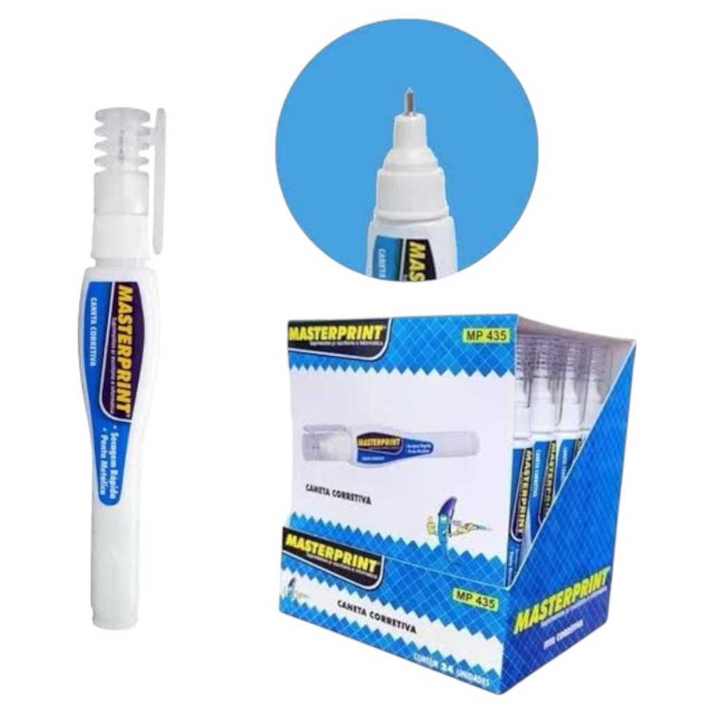 Caneta Corretiva Masterprint 7ml em Oferta na Shopee