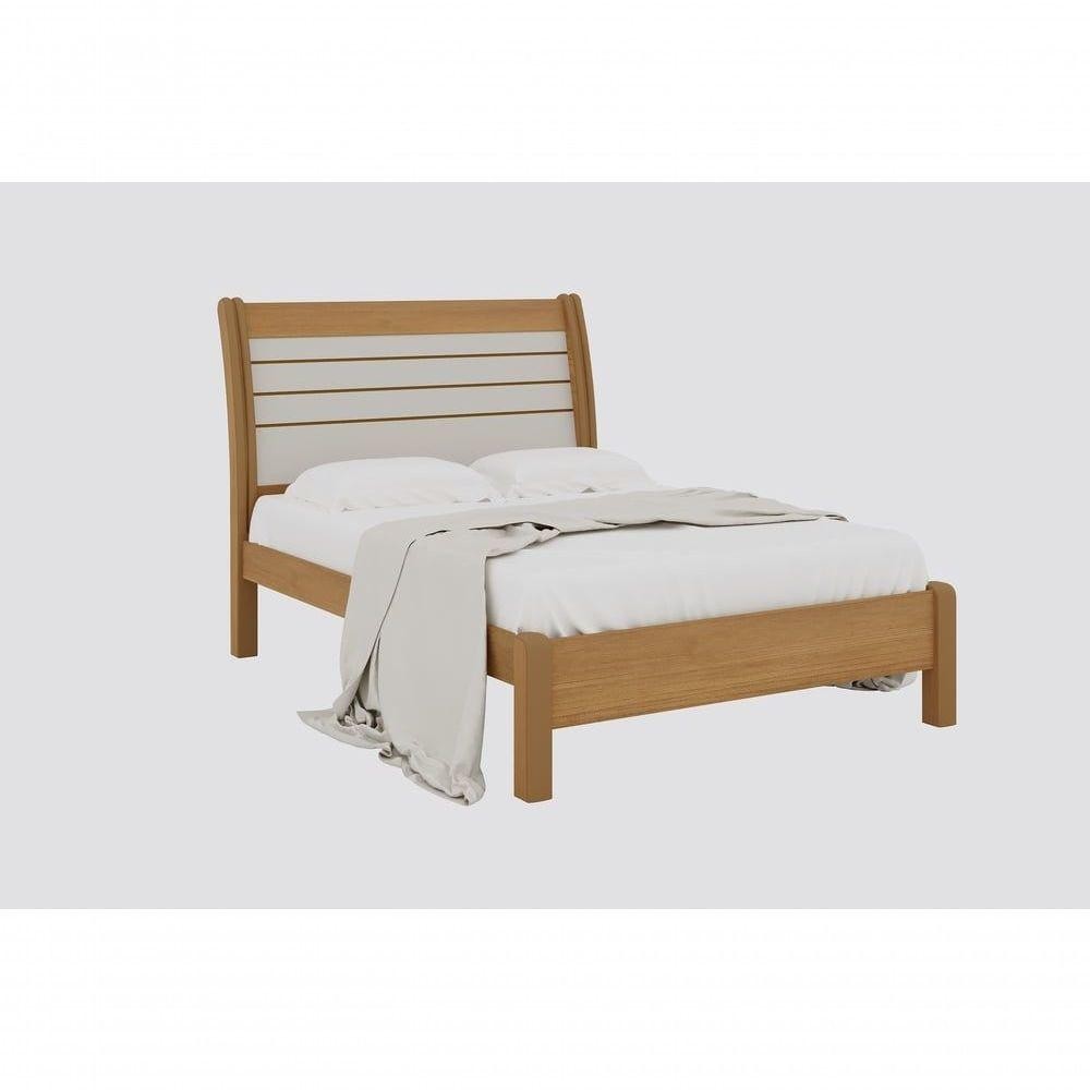 Cama De Casal Queen Esmeralda Plus - D' Doro Cinamomo/off White