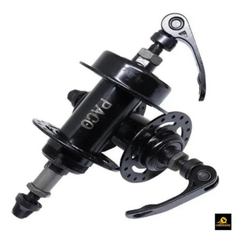 Par De Cubo Bike Disco PACO Aço 36 Furos Esferado