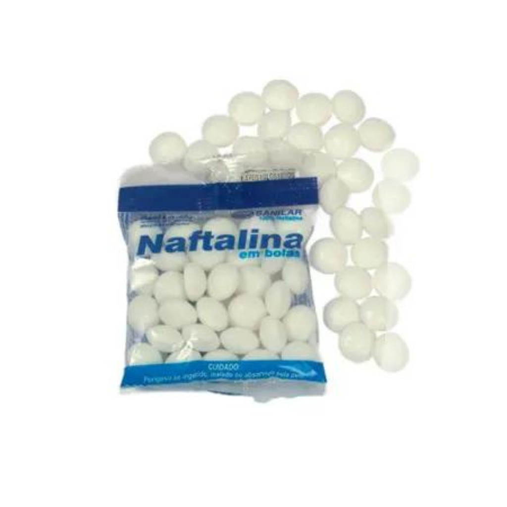 Pedra Naftalina 25g em Bolas