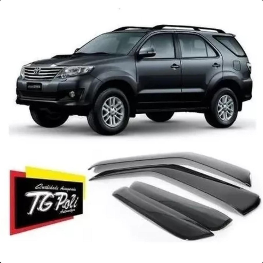 Calha de Chuva Fumê TG Poli Hilux SW4 2005 até 2015 em Oferta na Shopee