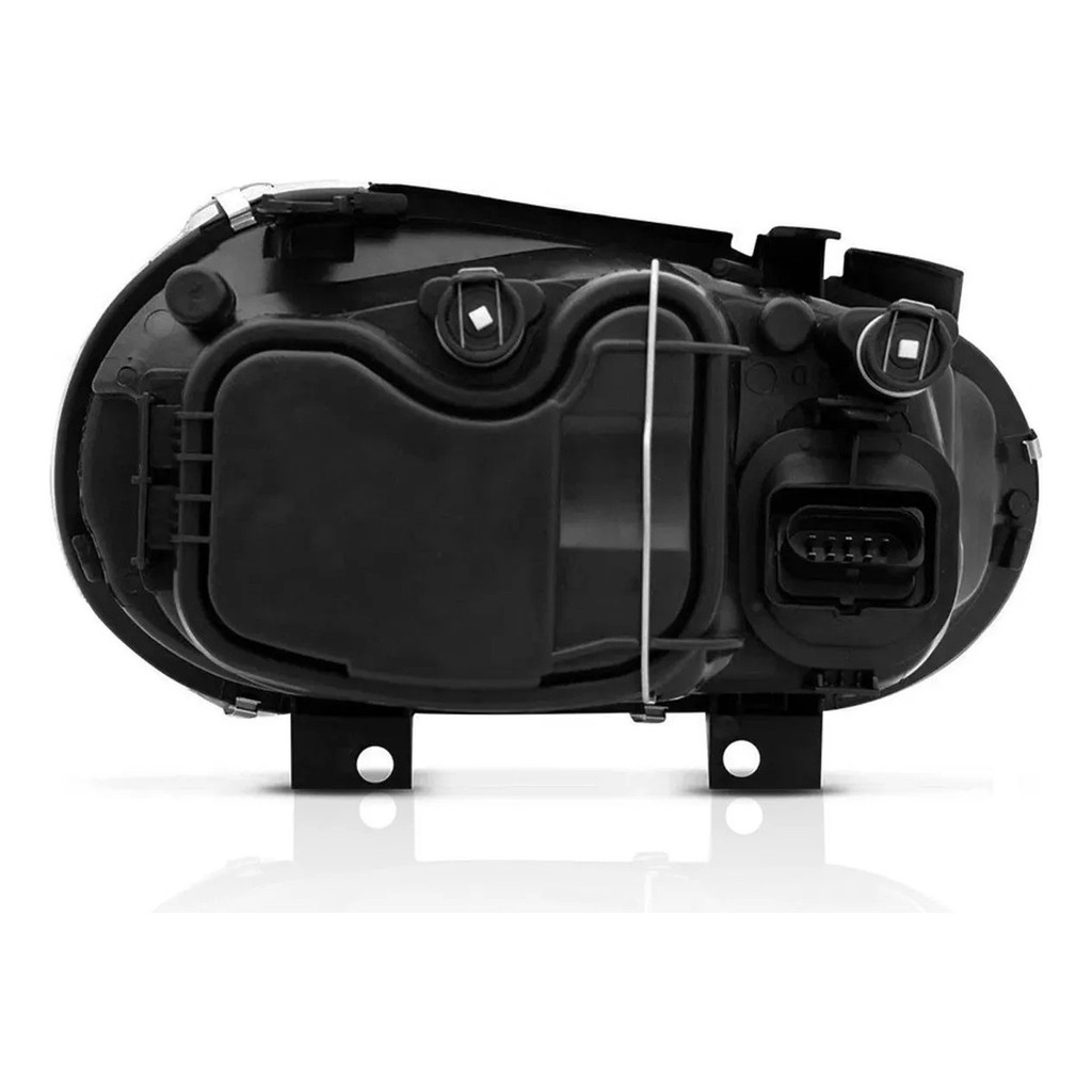 Detalhes do Farol Golf Cromado 1999 2000 01 02 03 2004 05 C/ Auxiliar Ld