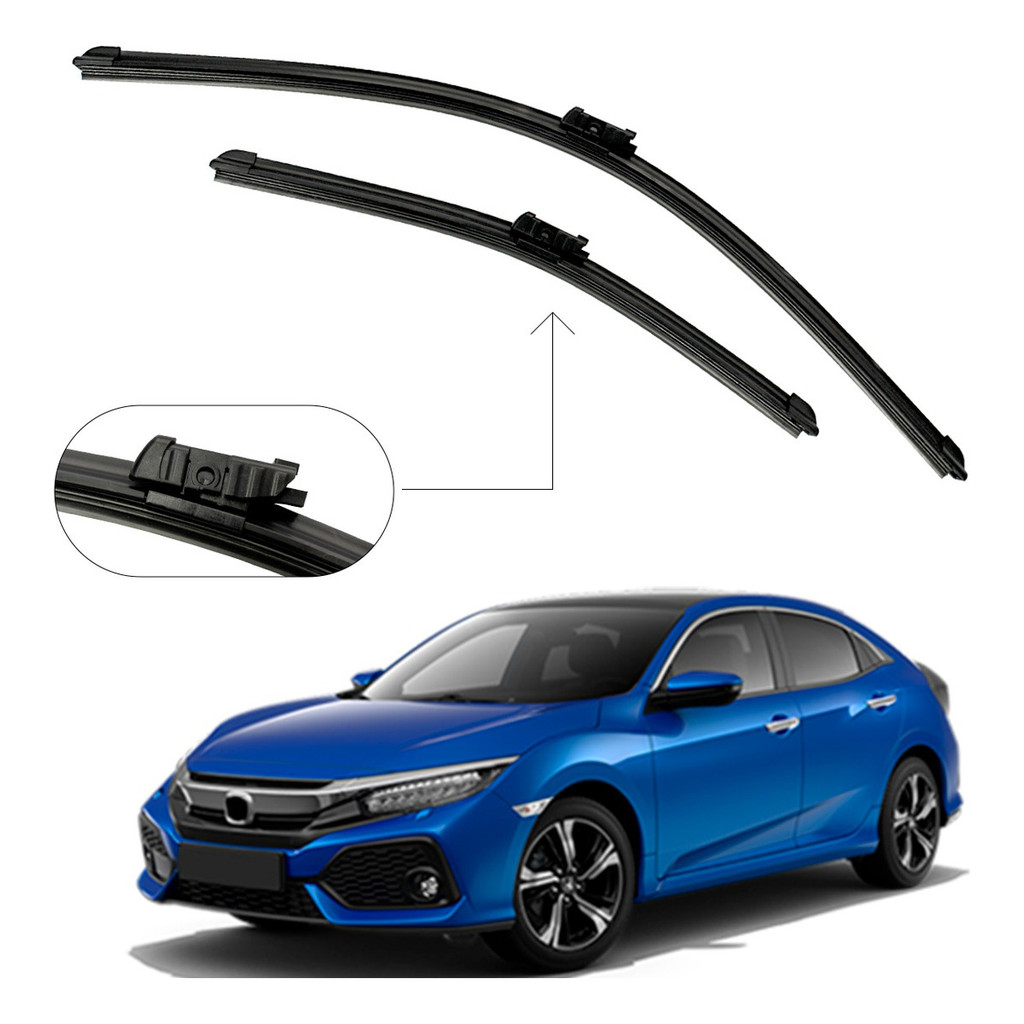 Par Paleta Limpador Parabrisa Silicone Honda Civic 2017 2018 Palheta Limpador Parabrisa Civic em Oferta na Shopee