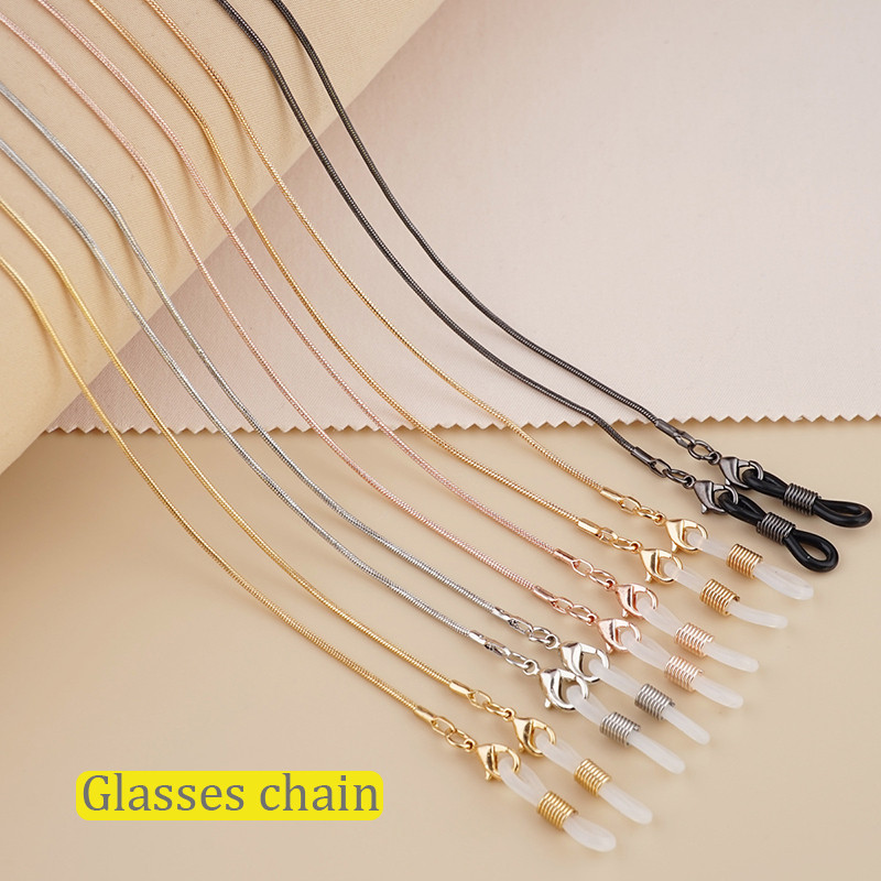 Cordão Decorativo anti-Perda Para Óculos Com Corrente Metálica De Alta Qualidade