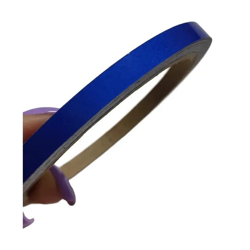 Friso De Roda Adesivo Refletivo Carro E Moto Honda Yamaha Suzuki Azul