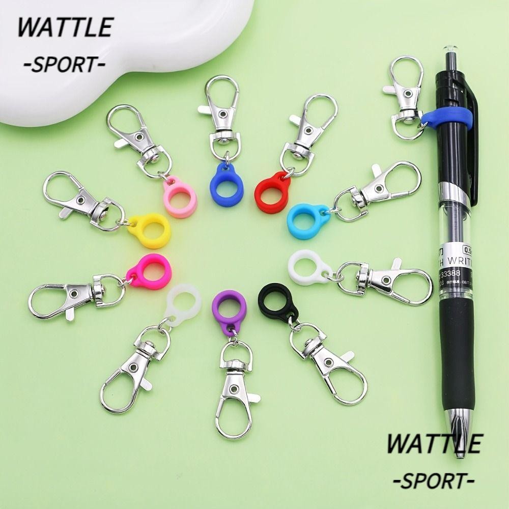 WATTLE 1/6/10PCS Suporte De Caneta Com Fecho Lagosta , Clipe De Silicone Braçadeira Multicolorida em Oferta na Shopee