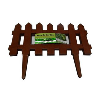 Cercas Decorativa Kit 21 jardim De Plástico Marrom 8,5 mts em Oferta na Shopee