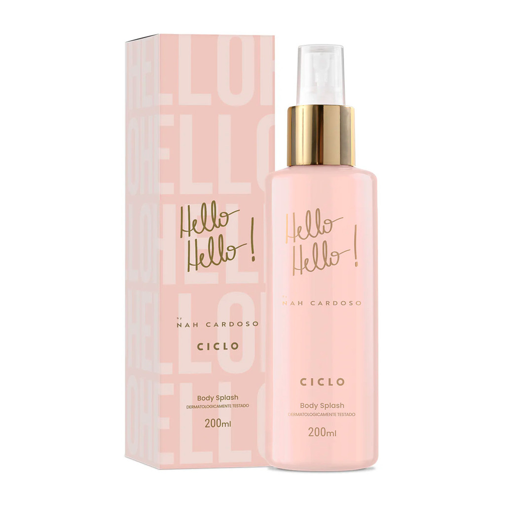 Ciclo Cosméticos Body Splash Corporal Hello! Hello! By Nah Cardoso - 200ml