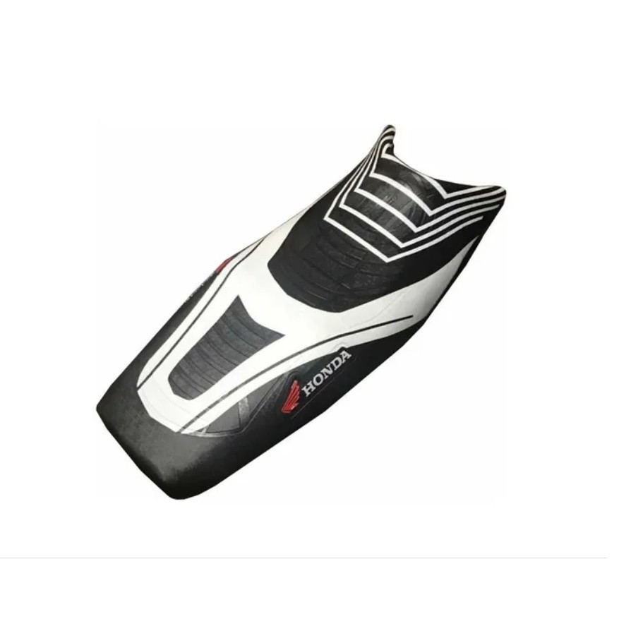 Capa De Banco Moto Esportiva Honda Cg Fan Titan 125 150 160 H flex branca
