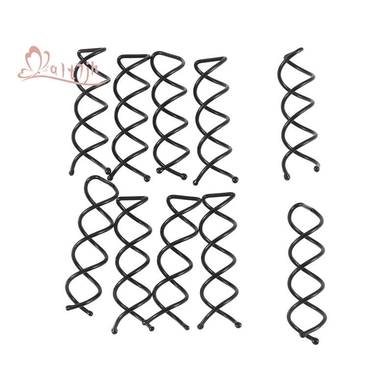 10 Pçs 1 Conjunto Espiral Parafuso Pino Grampo De Cabelo Torção Barrette (Preto) em Oferta na Shopee