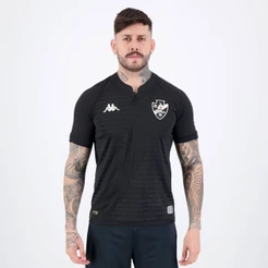 Camisa Kappa Vasco III 2024 Preta