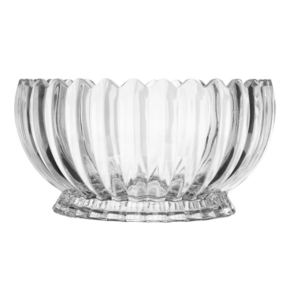 Centro de Mesa de Cristal Geneva 22cm x 22cm x 12cm - Wolff em Oferta na Shopee