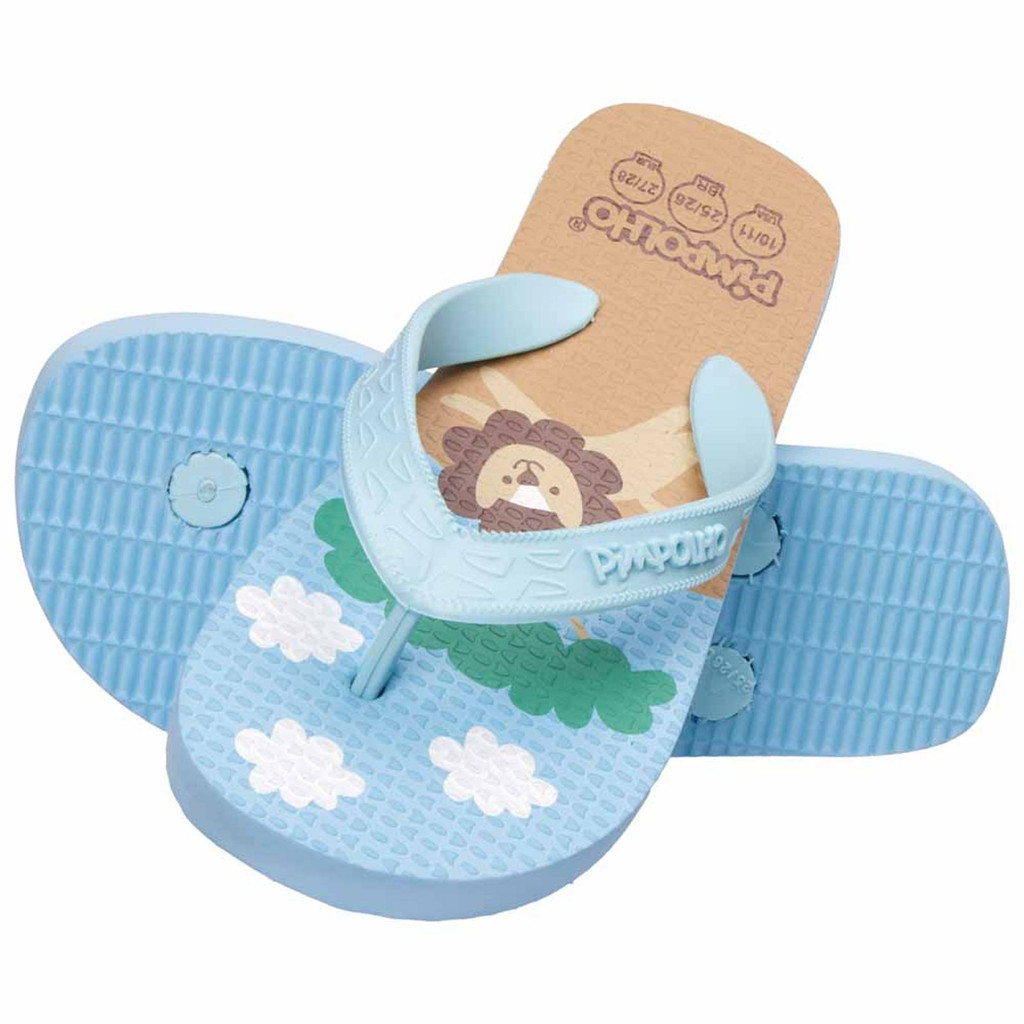 Chinelo Sandália Infantil Praia Azul Leão Menino Tamanho 24 ao 32
