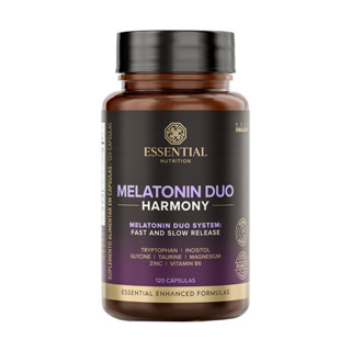Melatonin Duo Harmony da Essential Nutrition com 120 Caps em Oferta na Shopee