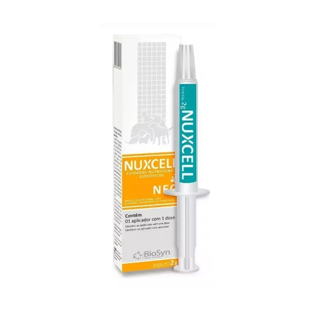 Suplemento Cães e Gatos Filhotes Nuxcell Neo 2g Biosyn em Oferta na Shopee
