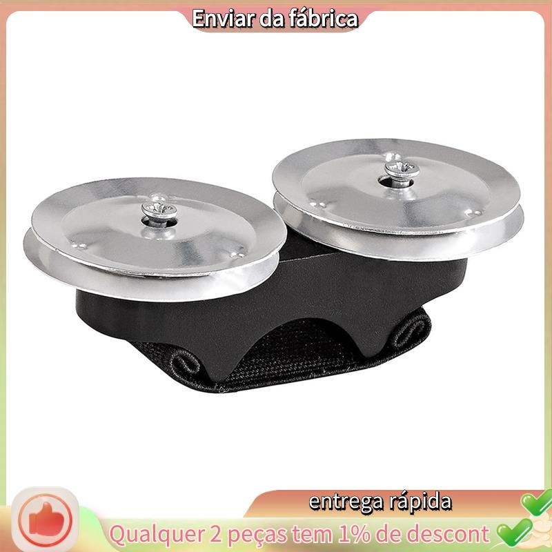 1 Peça Sino De Dedo Pandeiro Chocalho De Mão Adequado Para Tambor Cajon Africano E Outros Instrumentos De Percussão