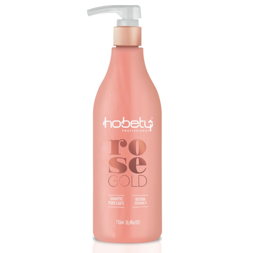 Shampoo Rose Gold Hobety 750ml em Oferta na Shopee