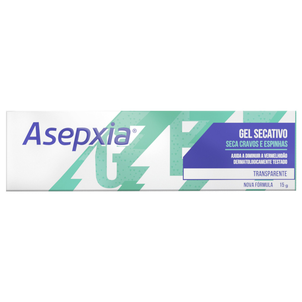 Asepxia Gel Secativo Antiacne 15g - Seca Cravos e Espinhas