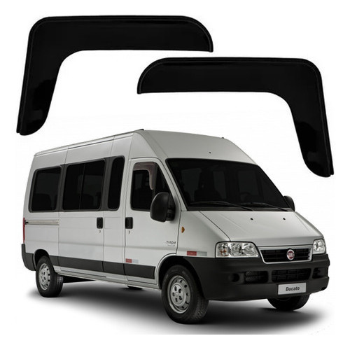Calha De Chuva Acrilica Fumê Ducato 1997 A 2017 2 Portas em Oferta na Shopee