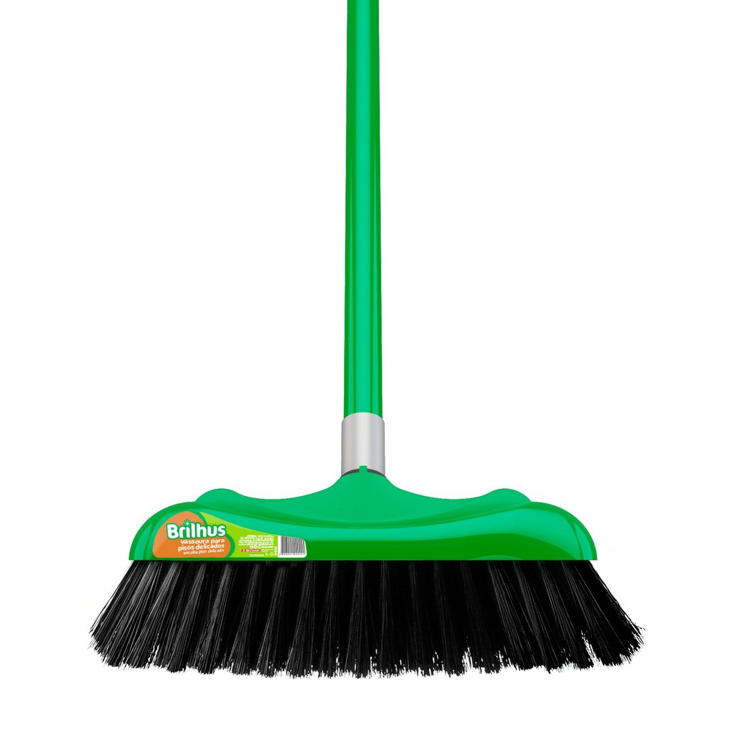 Vassoura para Pisos Delicados com Cabo Brilhus Bettanin em Oferta na Shopee