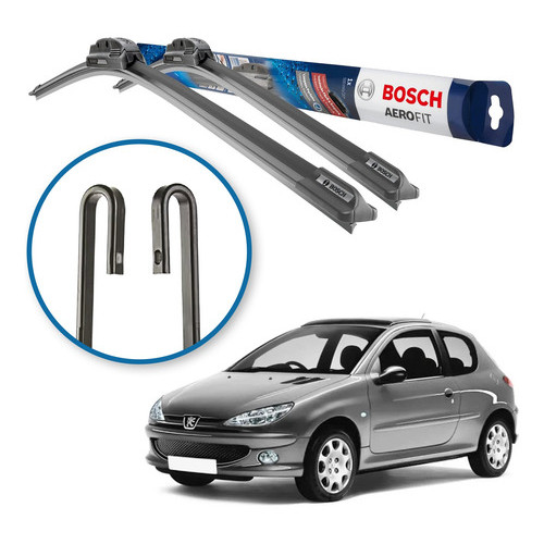 Palheta Limpador Parabrisa Peugeot 206 207 Bosch 1998 A 2009